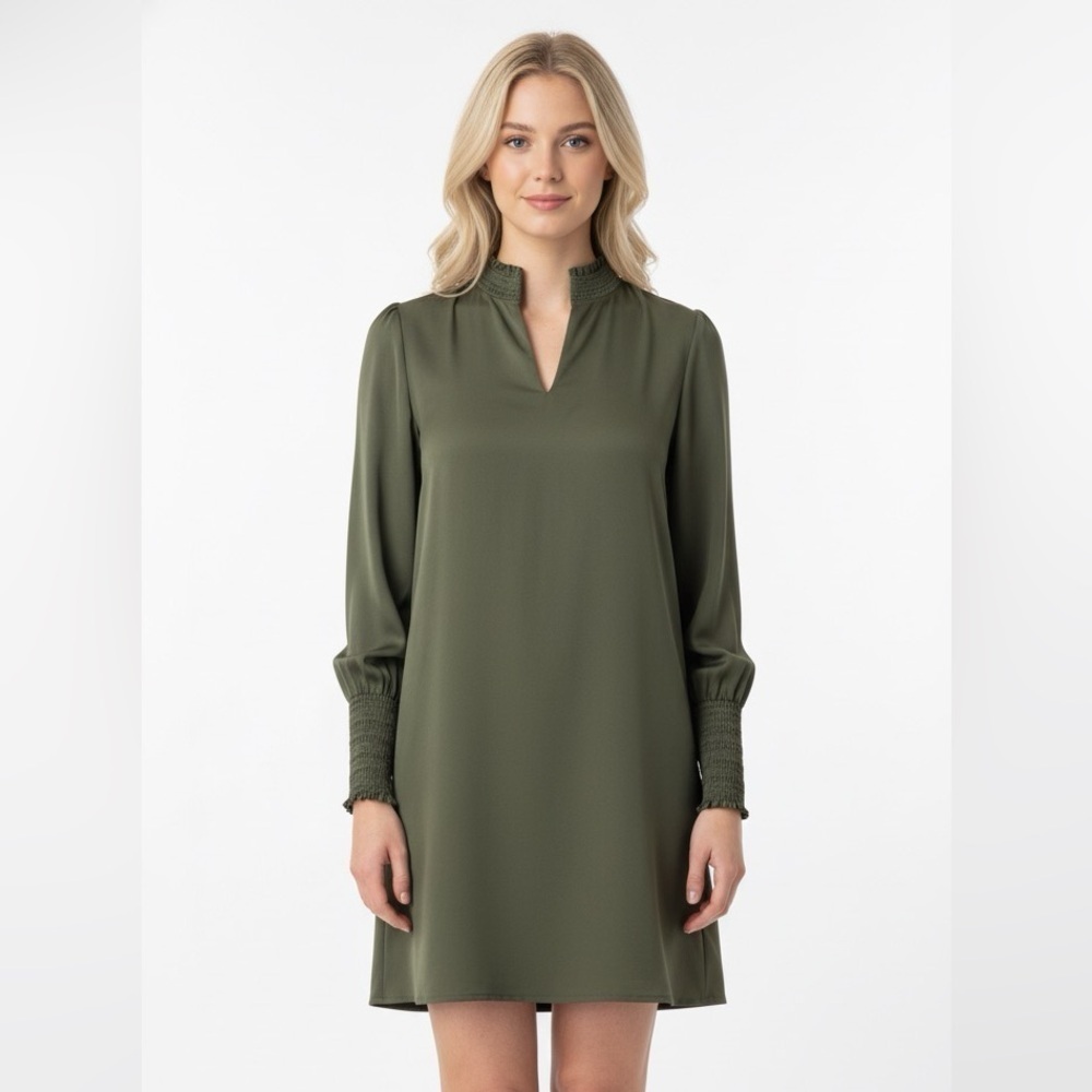Marie Oliver green Long Sleeve Dress size small